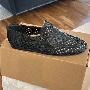 Vince Davis Raffia Slip On